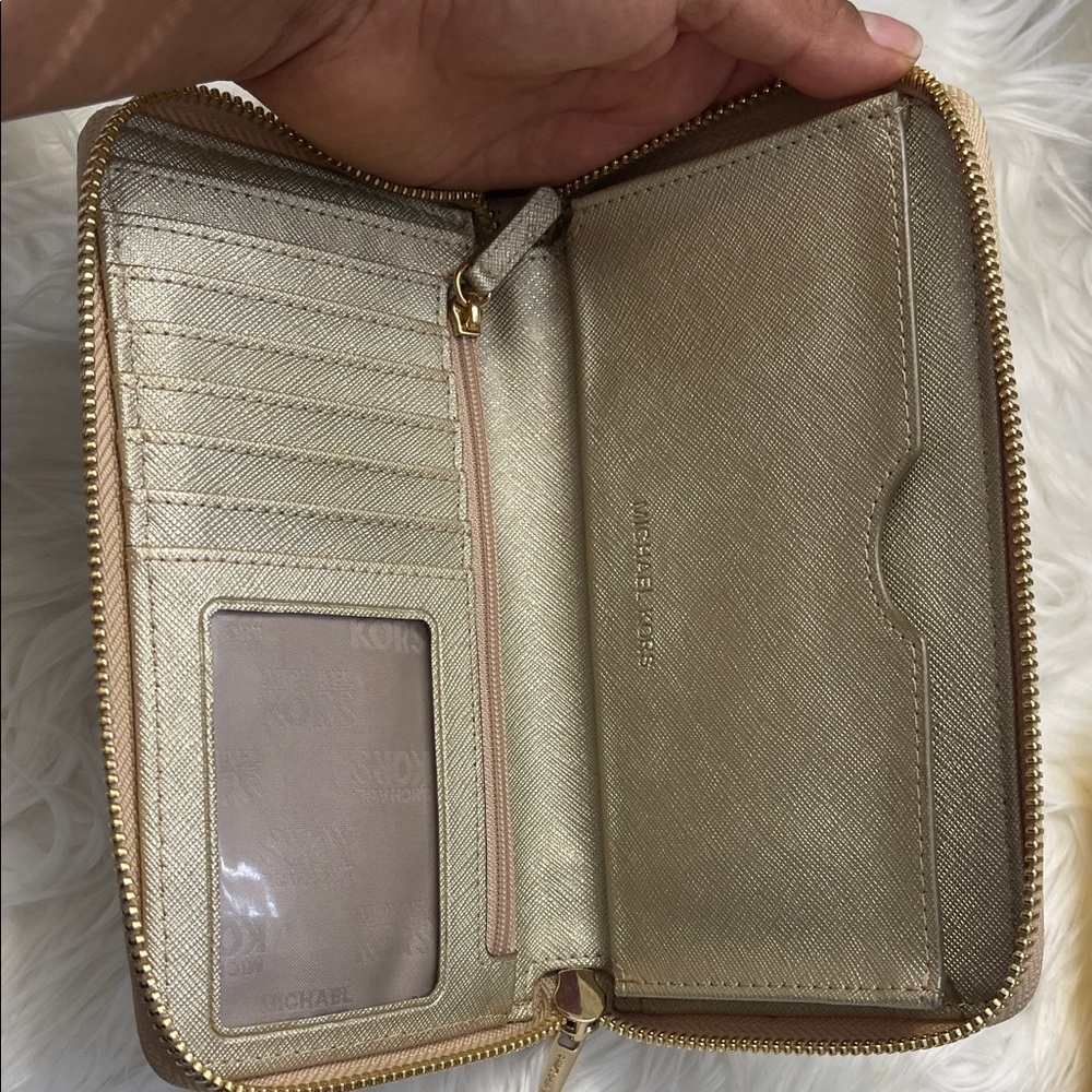 Michael Kors Metallic Gold Wallet - Picture 6 of 9